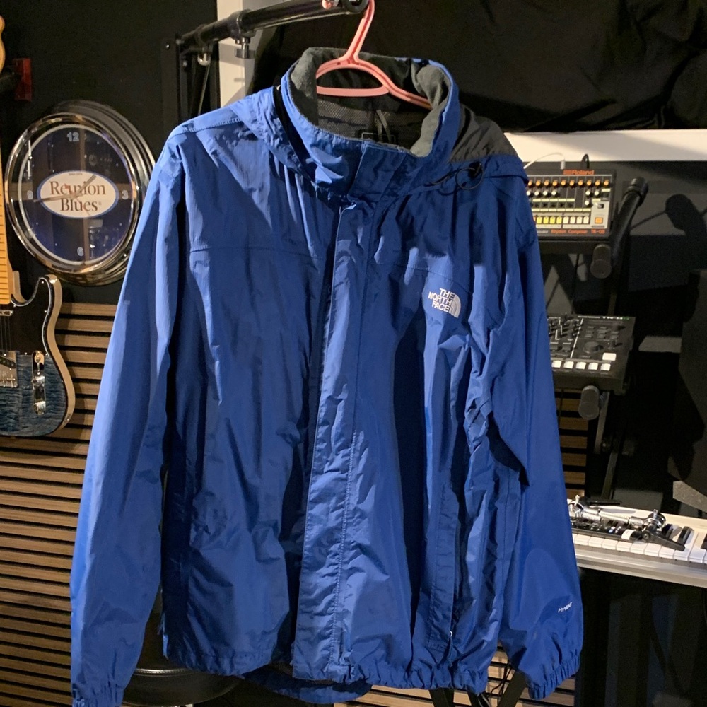 The North Face Blue Hyvent Rain Jacket